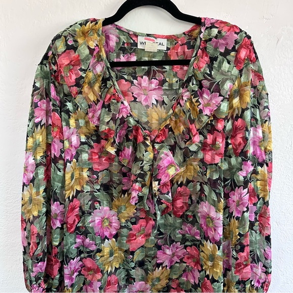 Wet Seal Y2K Floral Blouse - Picture 2 of 5